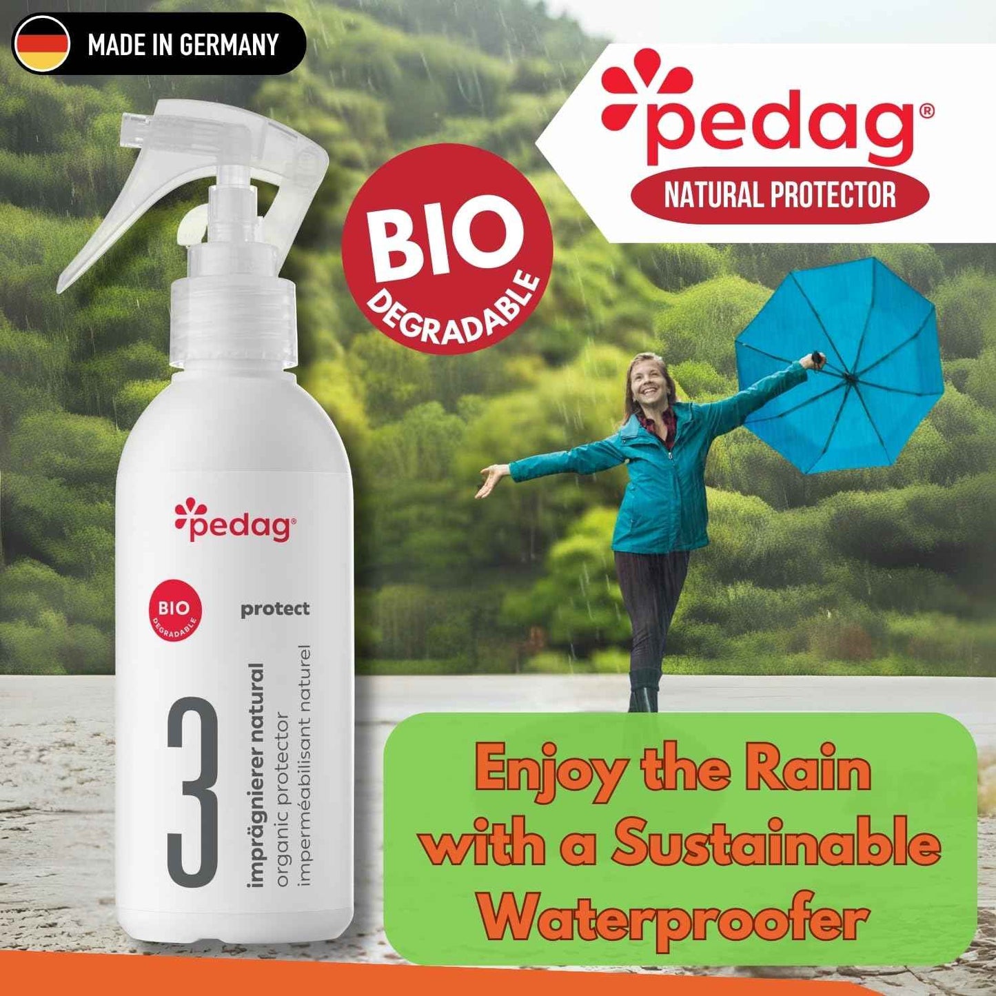 Pedag ECO-Line No.3 Organic Protector 220ml Waterproof Shoe Spray