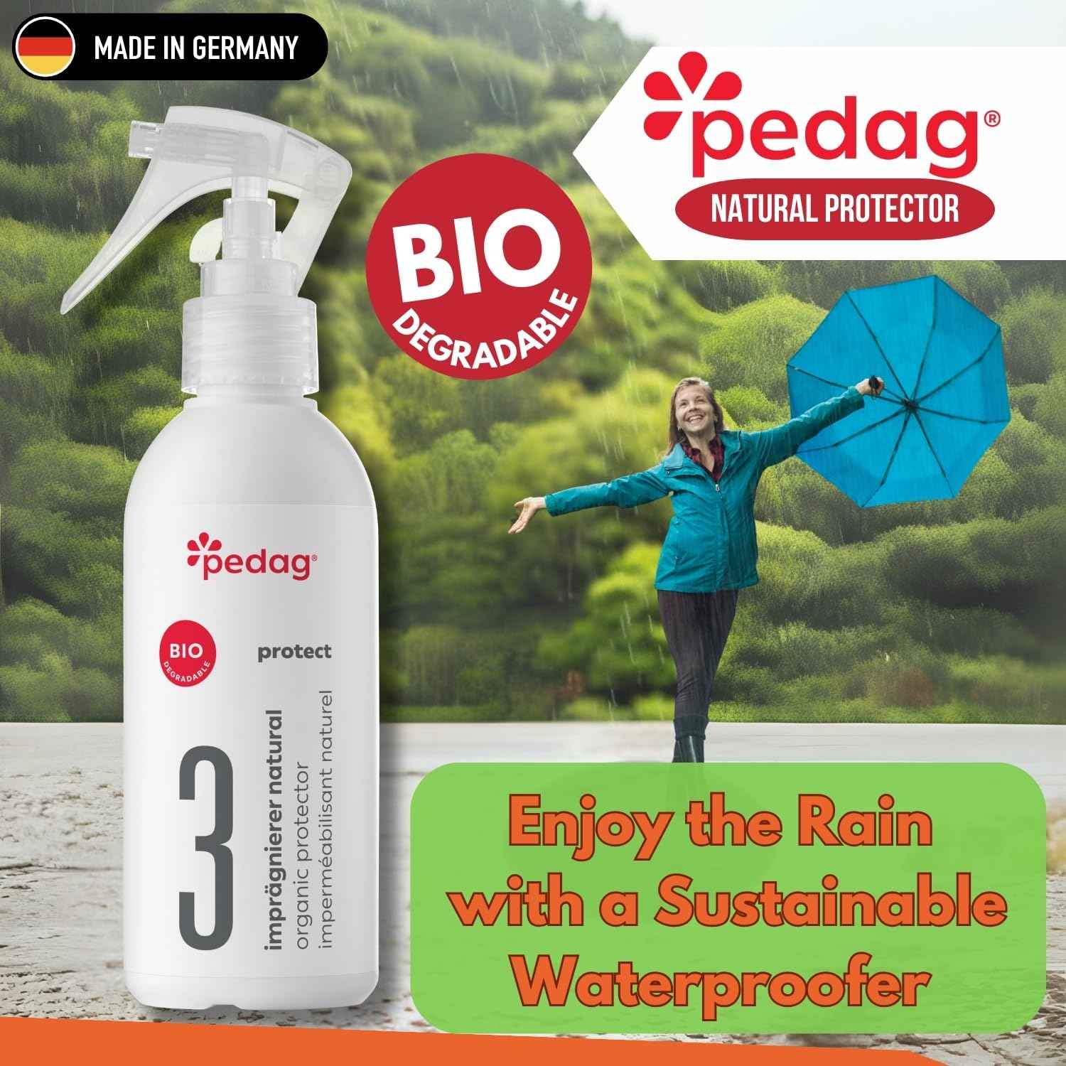 Pedag ECO-Line No.3 Organic Protector 220ml Waterproof Shoe Spray