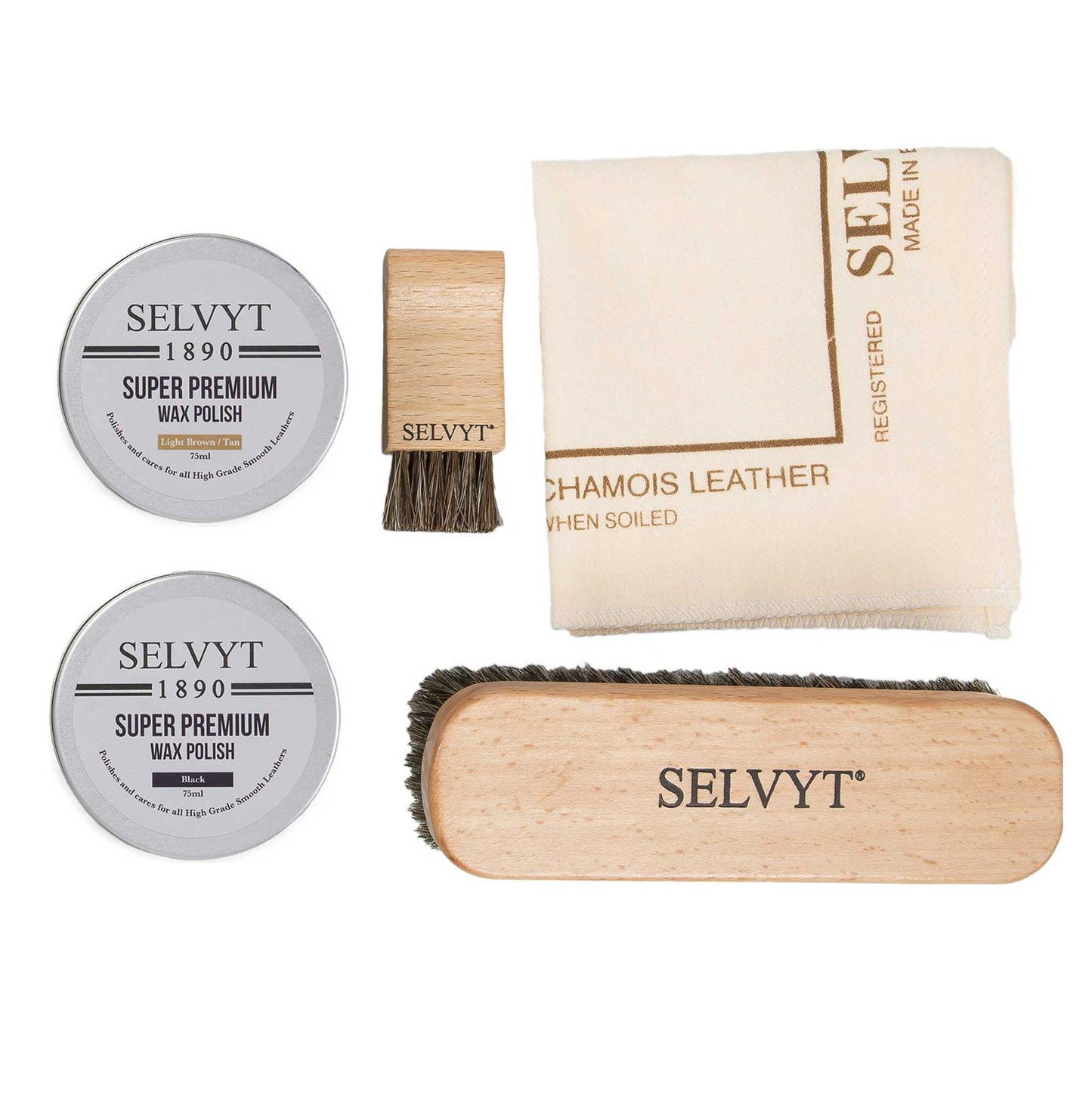 Selvyt 1890 SET V Shoe Care Kit Gift Box