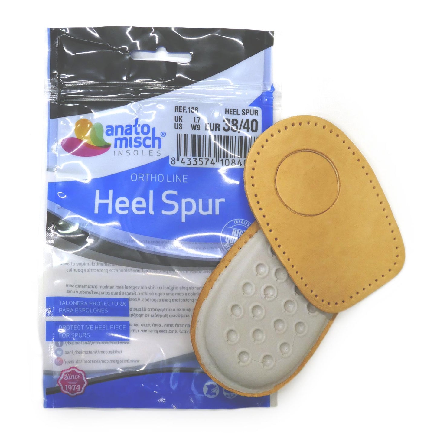 Anatomisch Leather Heel Spur Protective Heel Piece