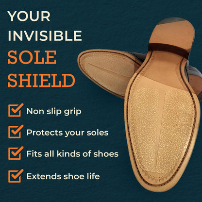 S SHOES HAVE SOLES Transparent Anti-Slip Sole Protectors Clear Polyurethane