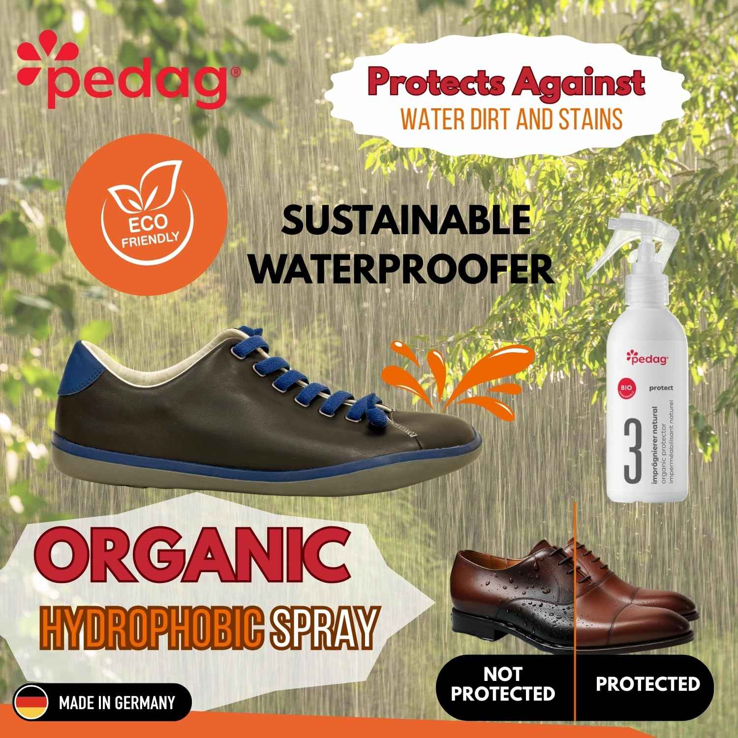 Pedag ECO-Line No.3 Organic Protector 220ml Waterproof Shoe Spray