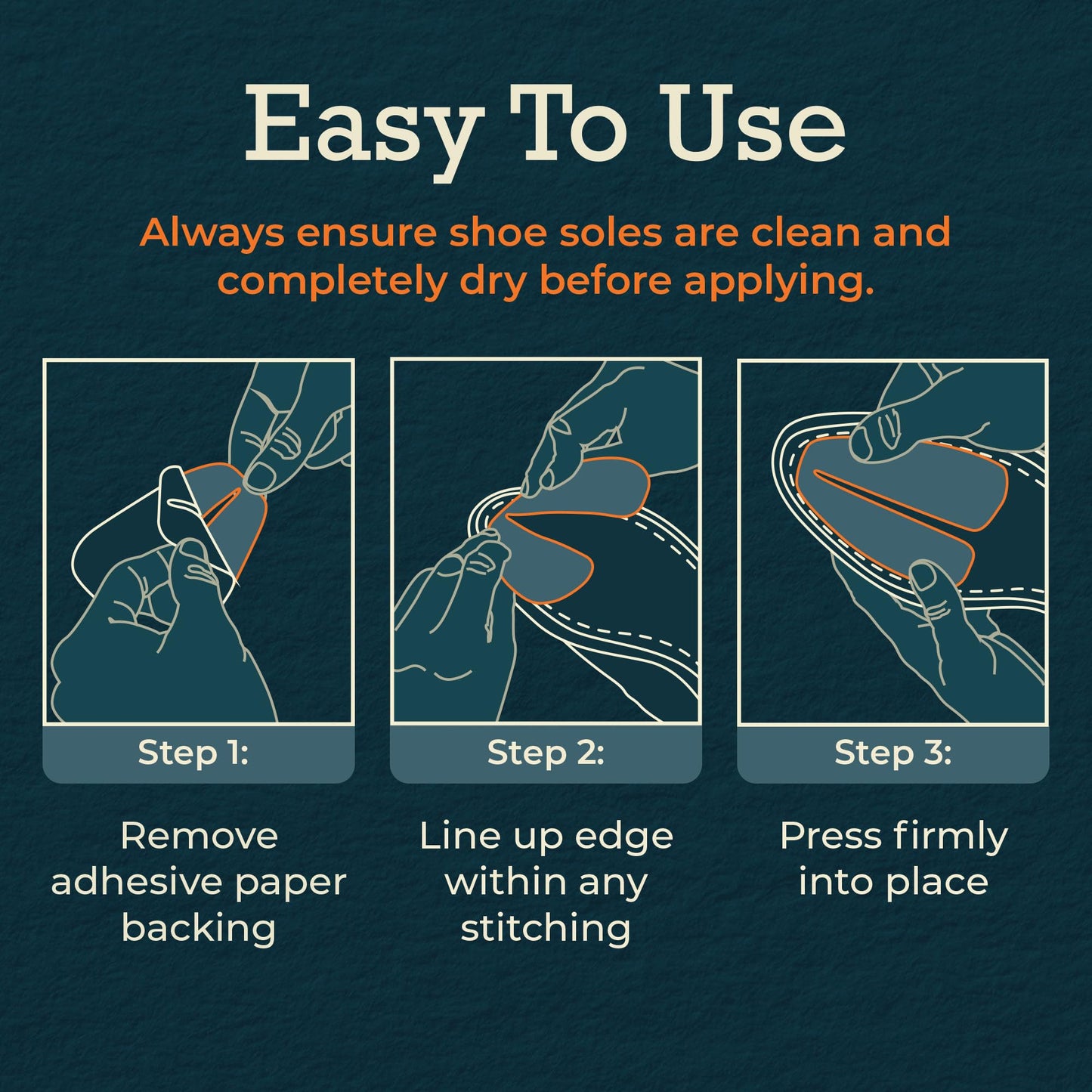 S SHOES HAVE SOLES Transparent Anti-Slip Sole Protectors Clear Polyurethane