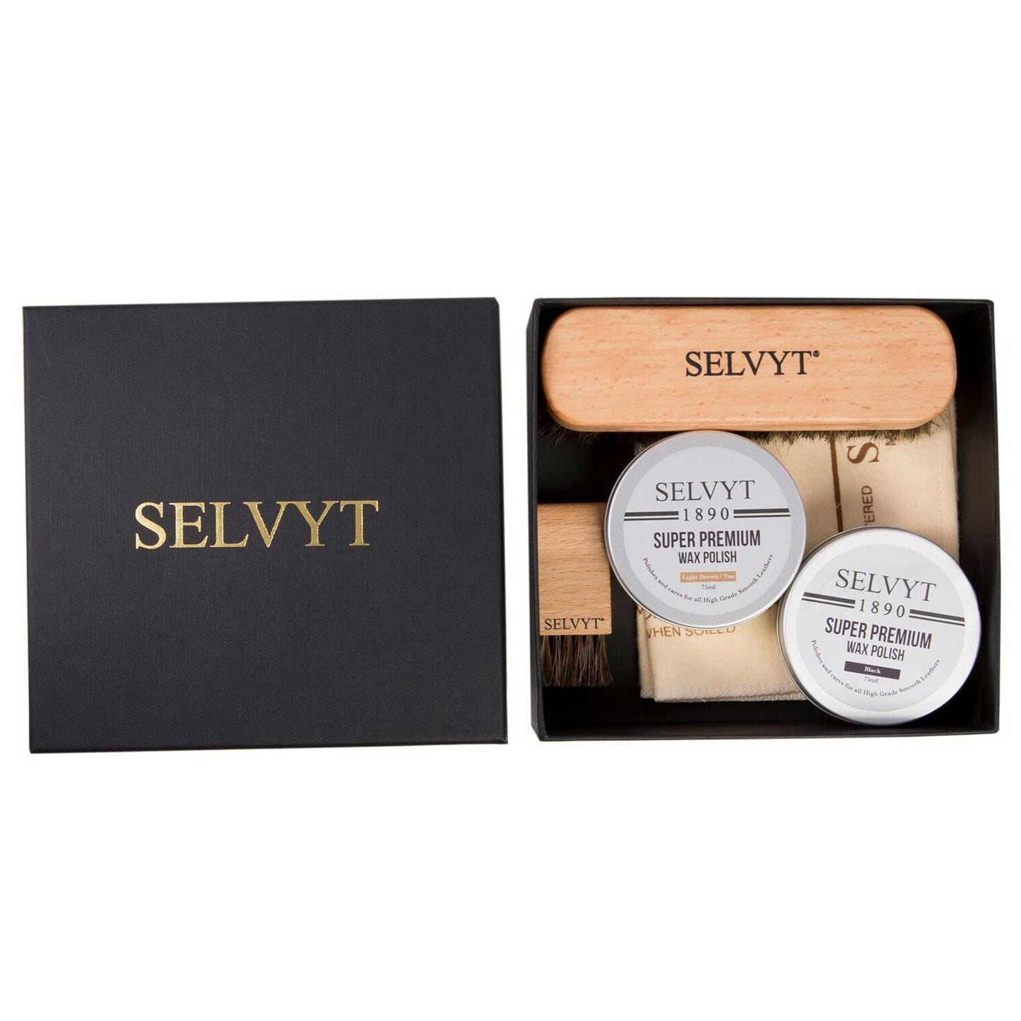 Selvyt 1890 SET V Shoe Care Kit Gift Box