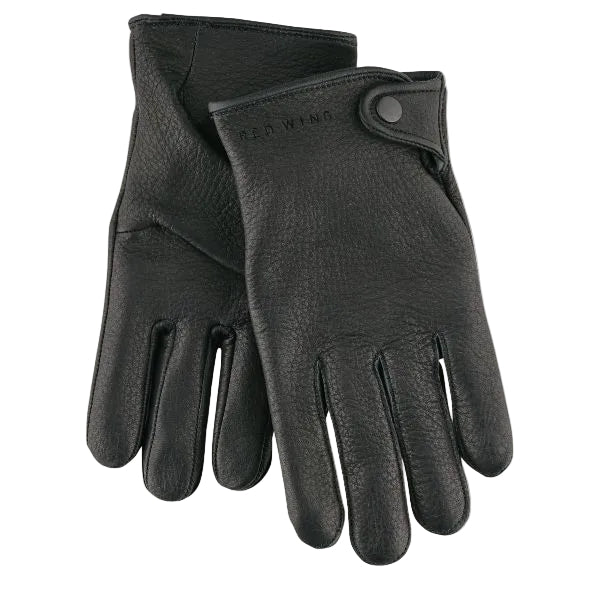 Red Wing 95238 Deerskin Driver Gloves Black