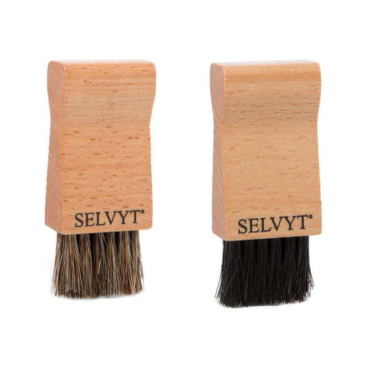 Selvyt Jar Brush Black and Natural