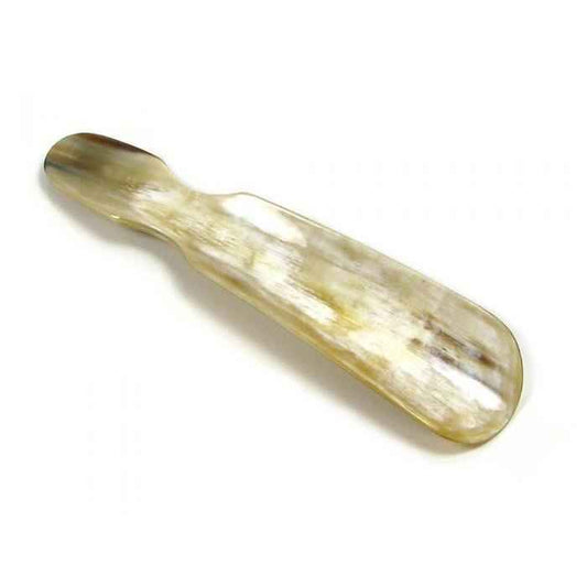 Abbeyhorn 7" Flat Shoehorn with Handle & Leather Thong