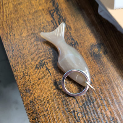 Abbeyhorn Oxhorn Fish Keyring - Handcrafted Unique Gift for Nature Lovers