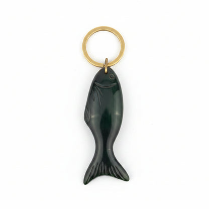 Abbeyhorn Oxhorn Fish Keyring - Handcrafted Unique Gift for Nature Lovers