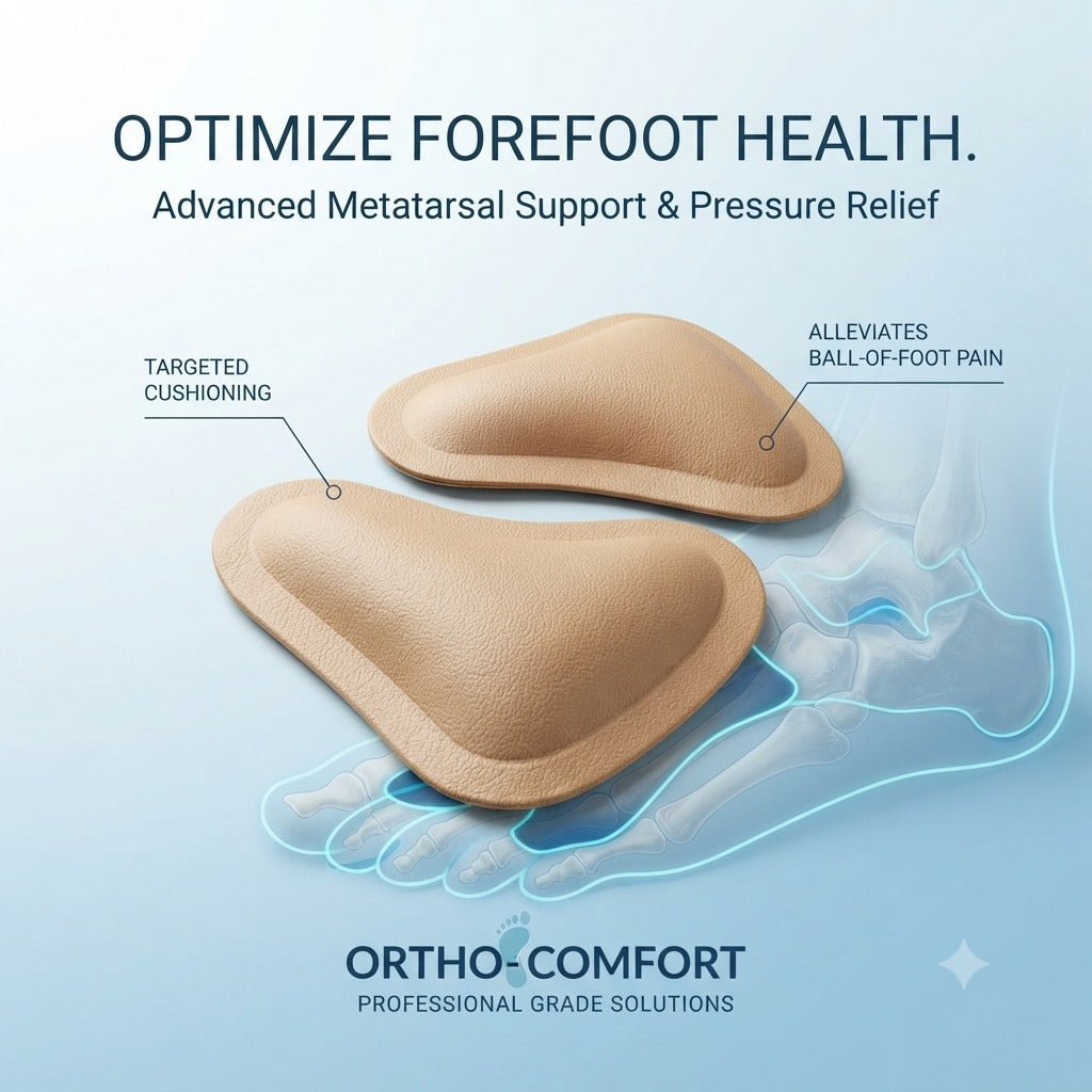 Anatomisch T-Form metatarsal comfort insoles for forefoot support and cushioning