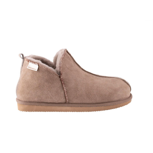 Shepherd of Sweden Annie Sheepskin Slippers Fluffy Stone