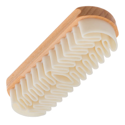 Beechwood Suede Crepe Brush 12cm Natural Rubber Cleaner