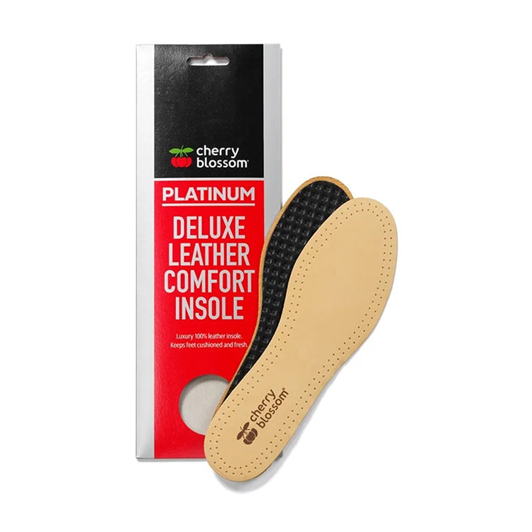 Cherry Blossom Deluxe Leather Comfort Insoles Ladies 1 Pair All-Day Comfort