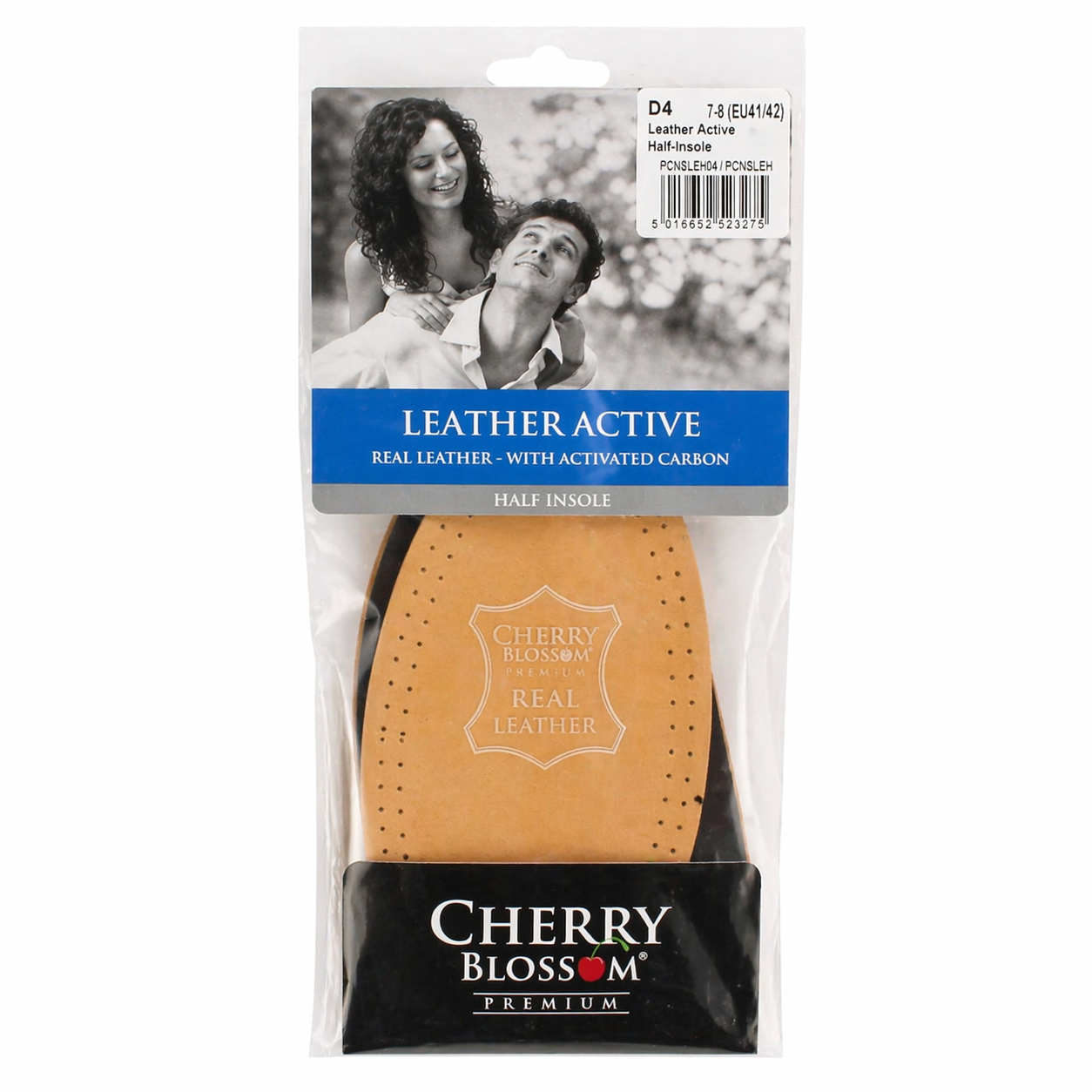 Cherry Blossom Leather Active Half Insole Real Leather Forefoot Cushion