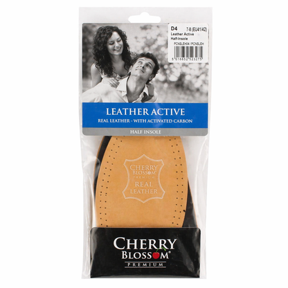 Cherry Blossom Leather Active Half Insole Real Leather Forefoot Cushion