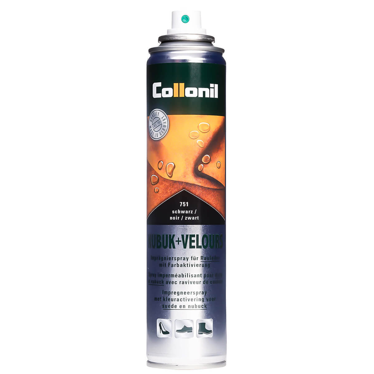 Collonil Nubuck + Velours Waterproof Spray 200ml Black