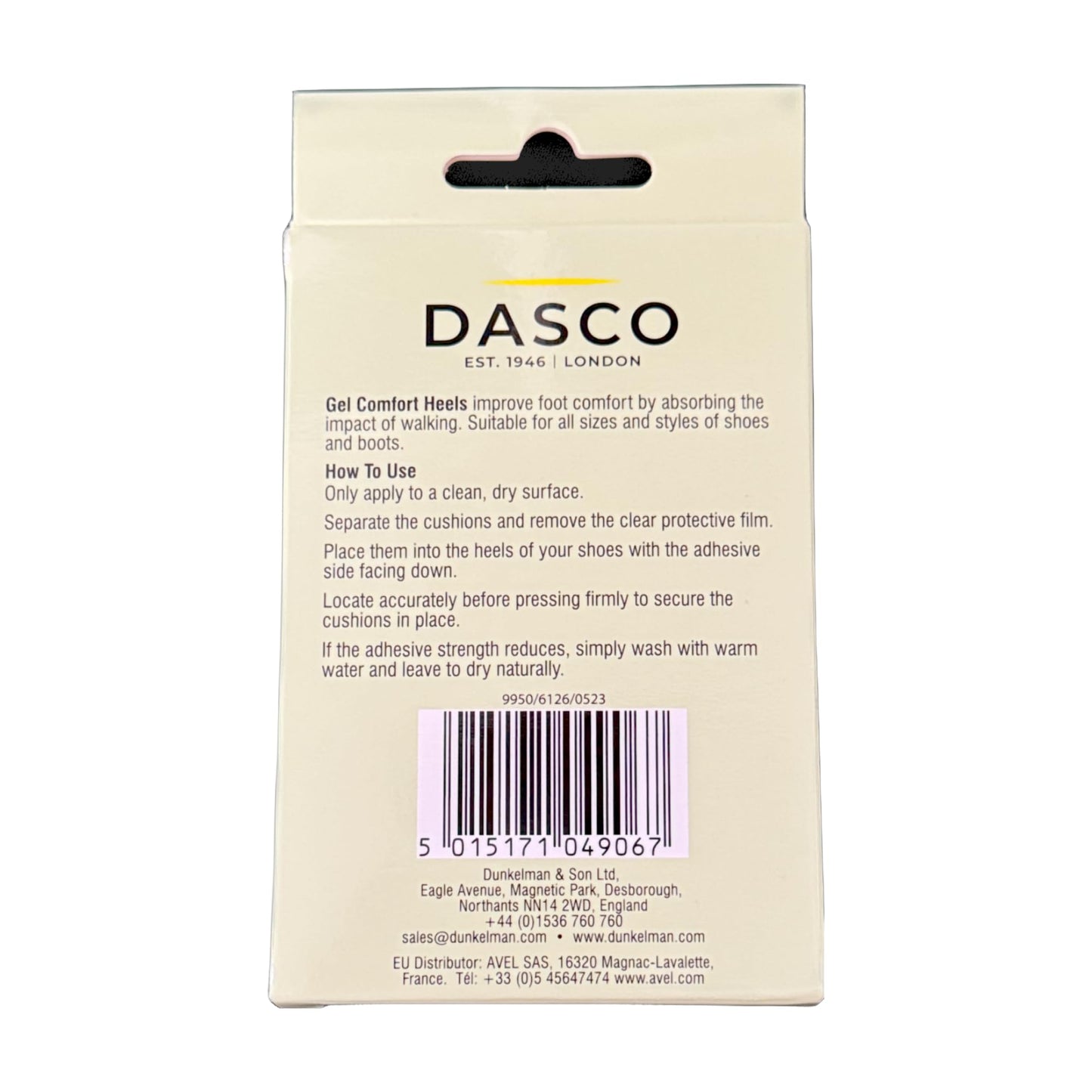 Dasco Angel Feet Gel Heels Pads Shock Absorbing Cushions