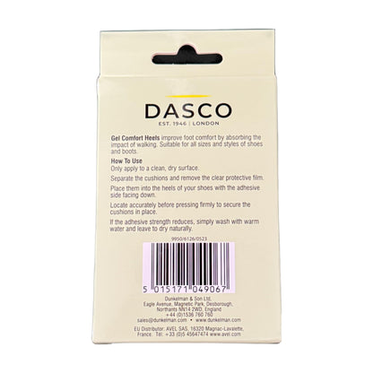 Dasco Angel Feet Gel Heels Pads Shock Absorbing Cushions