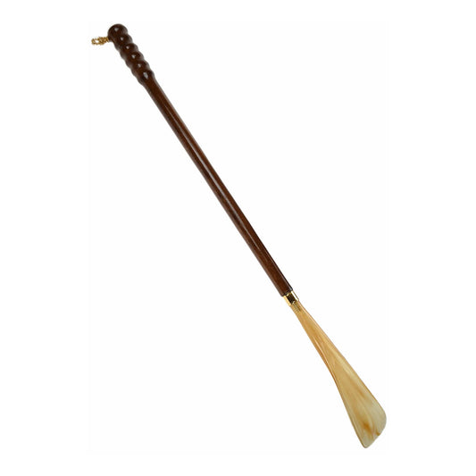 Supreme Shoe Horn with Turned Wood Handle