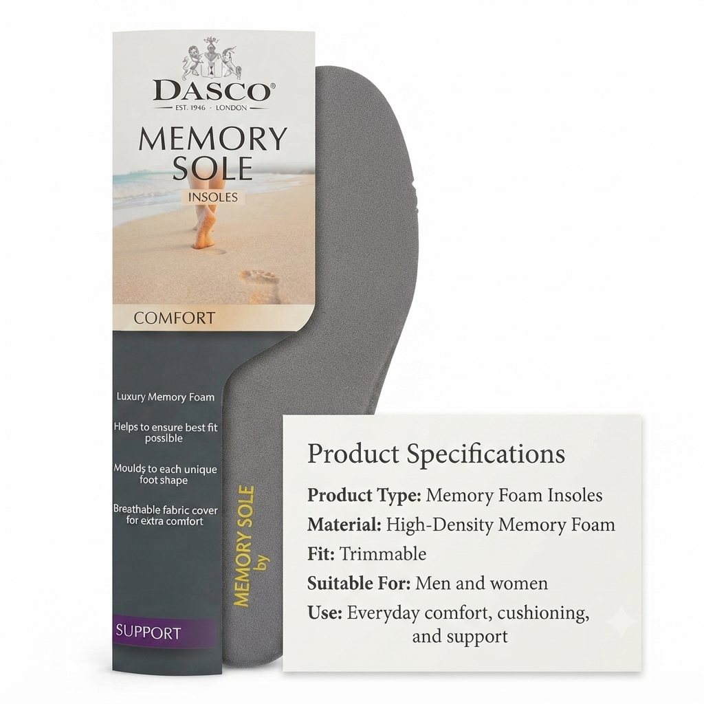 Dasco Memory Sole Foam Insole