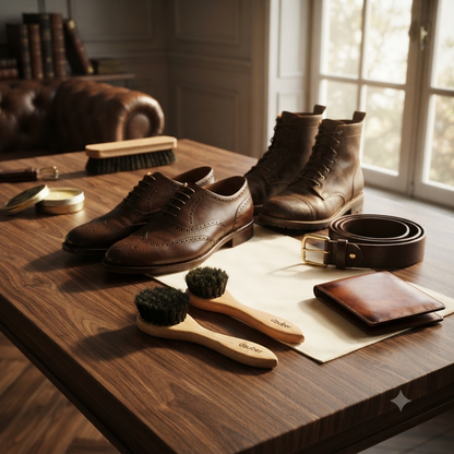 Dauber Brush Set for Leather Care Ideal