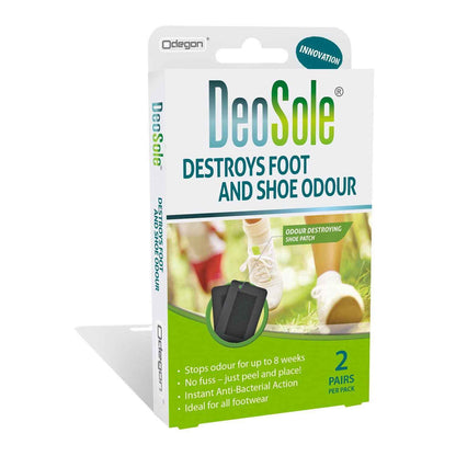 DeoSole Destroys Foot and Shoe Odour Shoe Patch 2 Pack