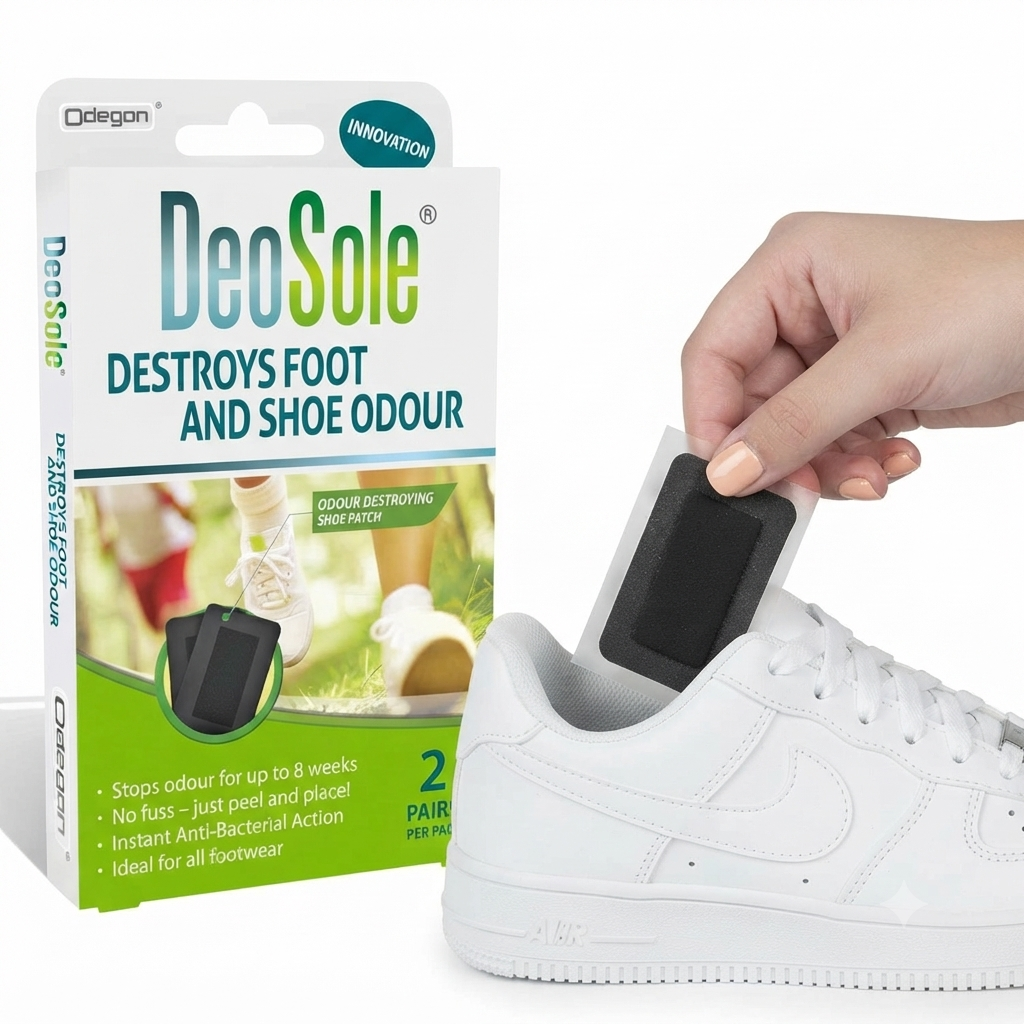 DeoSole Destroys Foot and Shoe Odour Shoe Patch 2 Pack