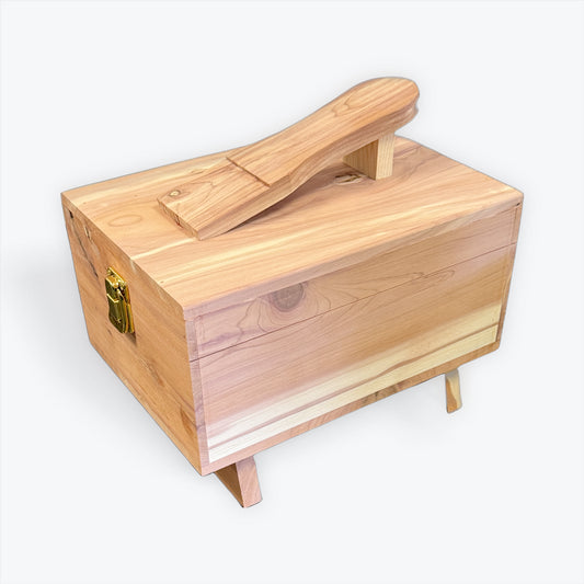 Footrest Cedar Wood Valet Box