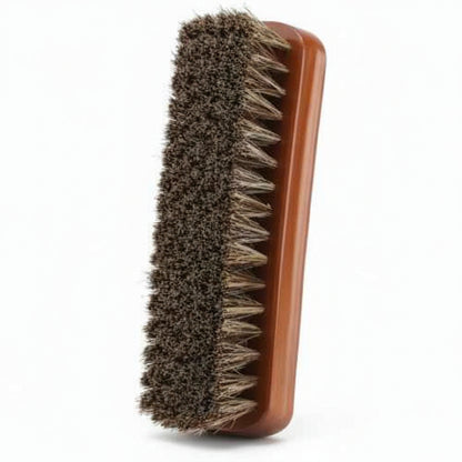 G.H. Bass Buffing Brush Natural Horsehair Shine Shoes & Boots Easily back
