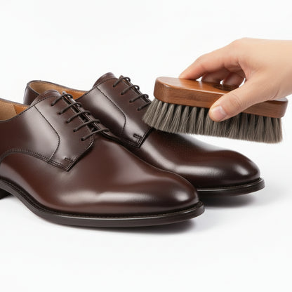 G.H. Bass Buffing Brush Natural Horsehair Shine Shoes & Boots Easily