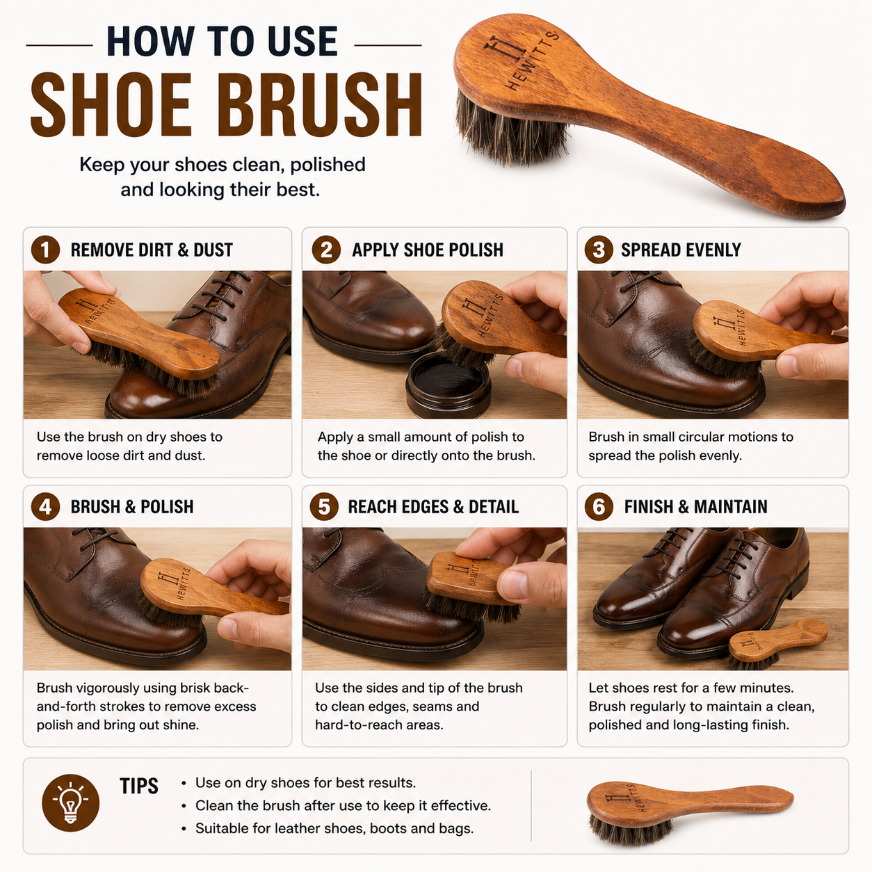 Hewitts Horsehair Application Brush