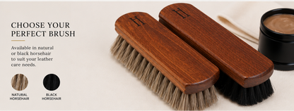 Hewitts Horsehair XL Brush Luxury Shoe Shine Brush