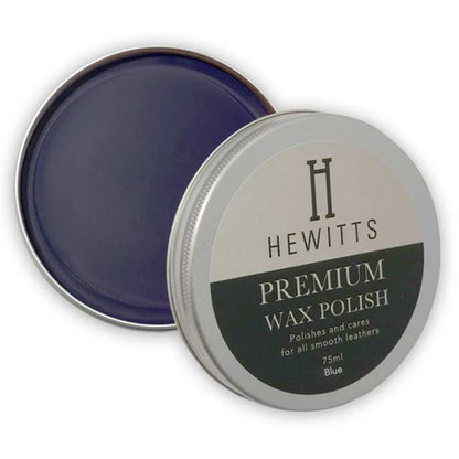 Hewitts Premium Wax Polish 75ml High Shine Leather Shoe Polish