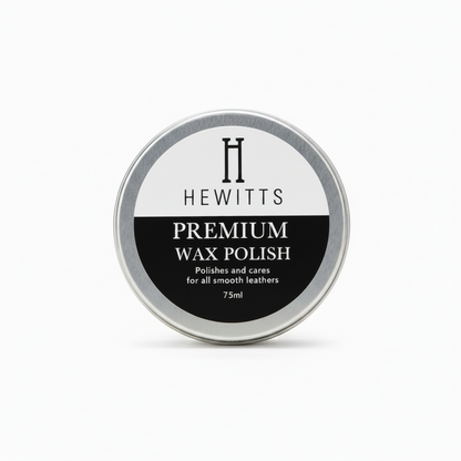 Hewitts Premium Wax Polish 75ml High Shine Leather Shoe Polish