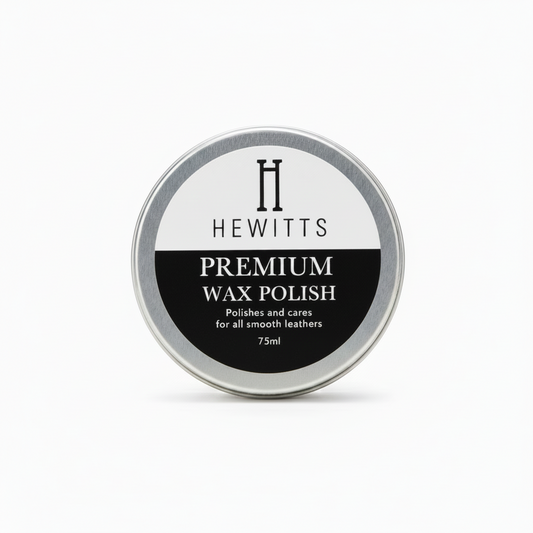 Hewitts Premium Wax Polish 75ml High Shine Leather Shoe Polish