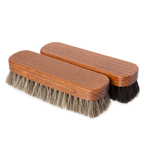 Horsehair Shoe Buffing Brush Small Leather Goods Care