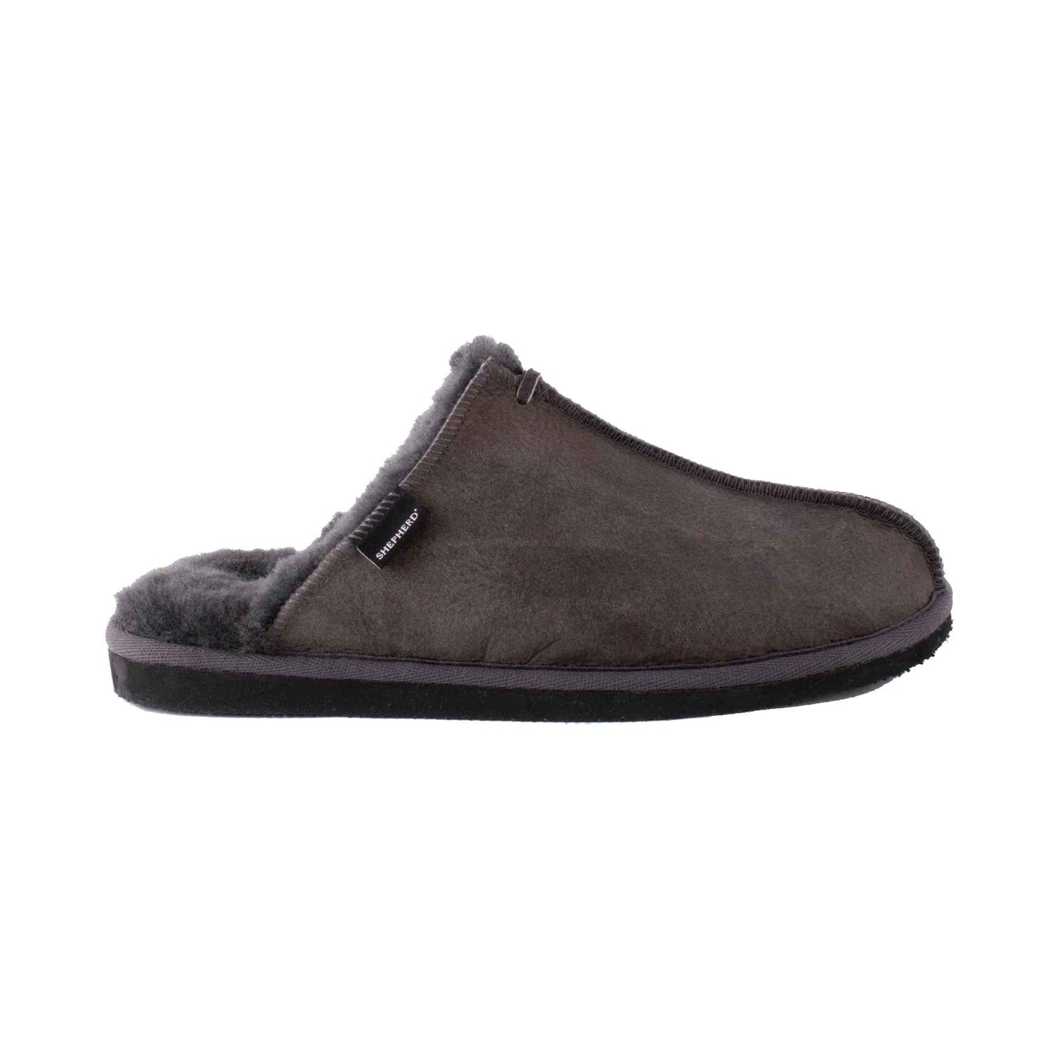 Shepherd of Sweden Hugo Sheepskin Slippers Asphalt