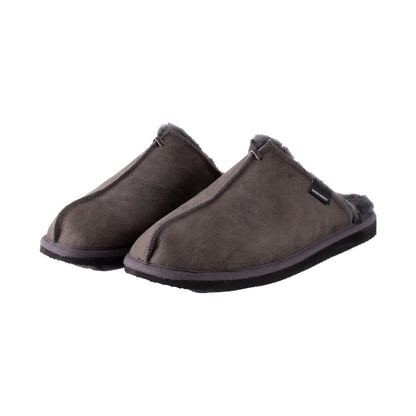 Shepherd of Sweden Hugo Sheepskin Slippers Asphalt