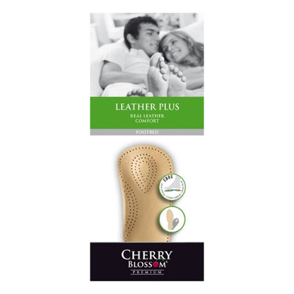Cherry Blossom Leather Plus Footbed Insole Natural