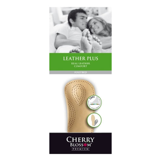 Cherry Blossom Leather Plus Footbed Insole Natural