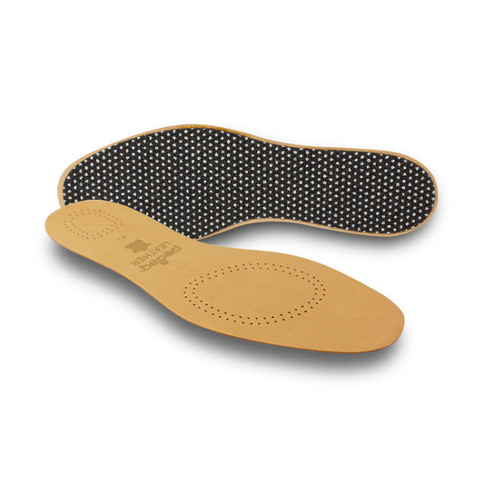 Pedag Leather Flat Insoles with Anti-Odour Activated Charcoal