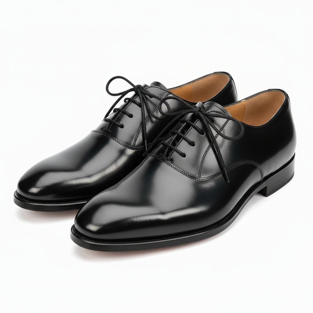 Loake Corded Wax Shoe Laces Black | Smart & Durable Dress Shoe Laces