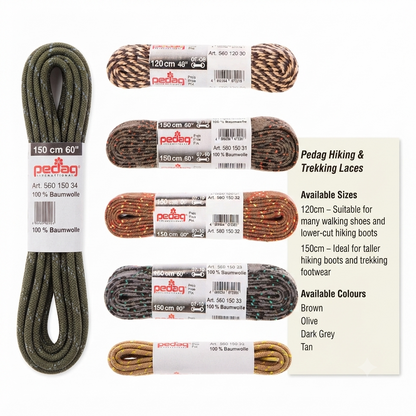 Pedag Hiking & Trekking Laces | 120cm & 150cm Boot