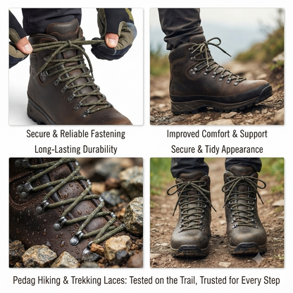 Pedag Hiking & Trekking Laces | 120cm & 150cm Boot