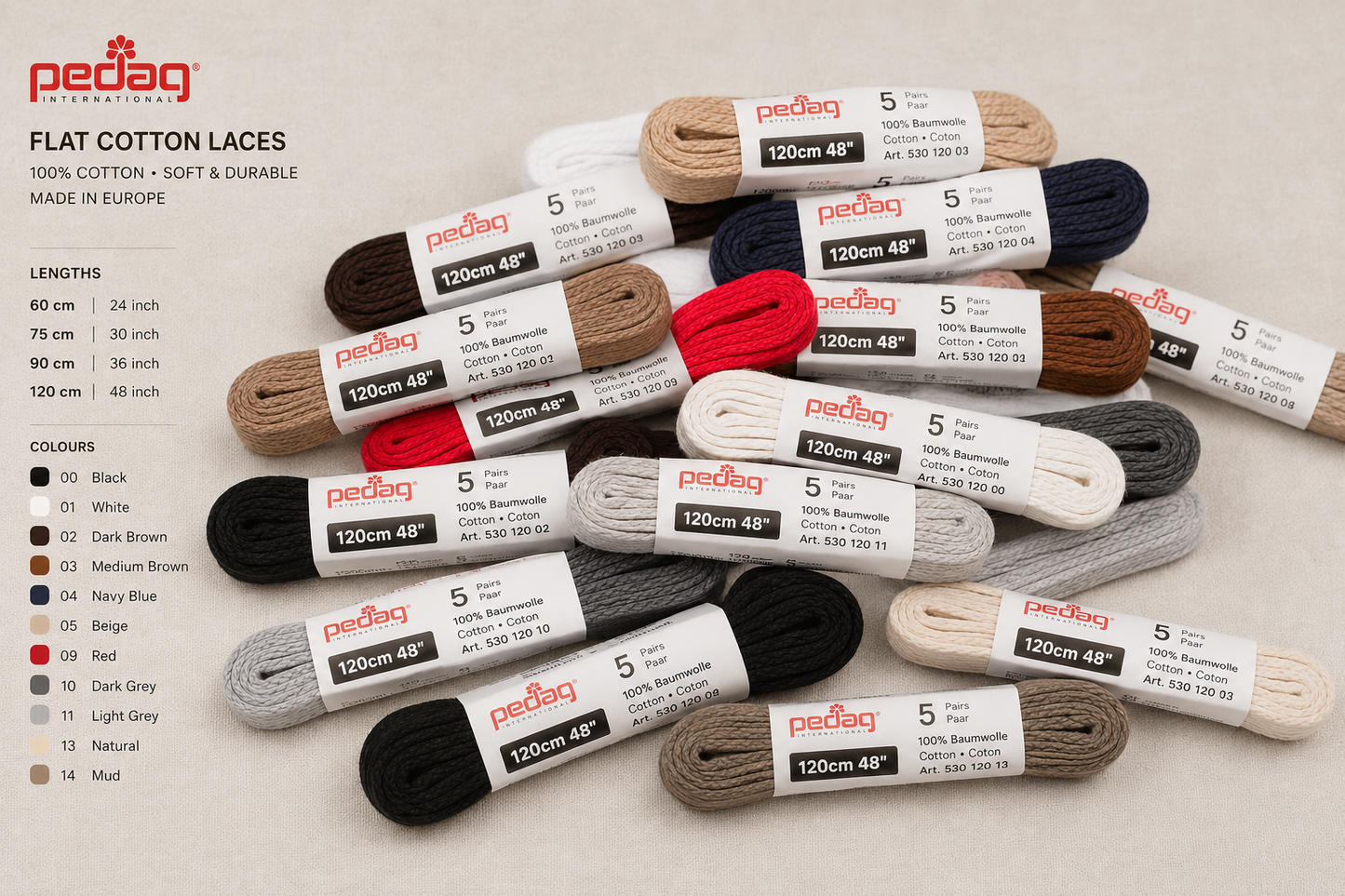 Pedag Flat Cotton Laces
