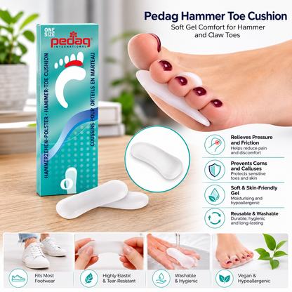 Pedag Hammer Toe Cushion Soft Gel Support