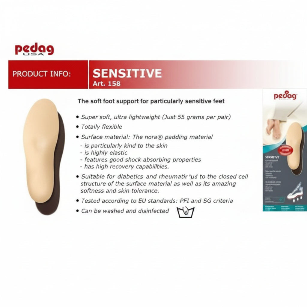 Pedag Sensitive Soft Insole for Diabetic & Neuropathy Feet