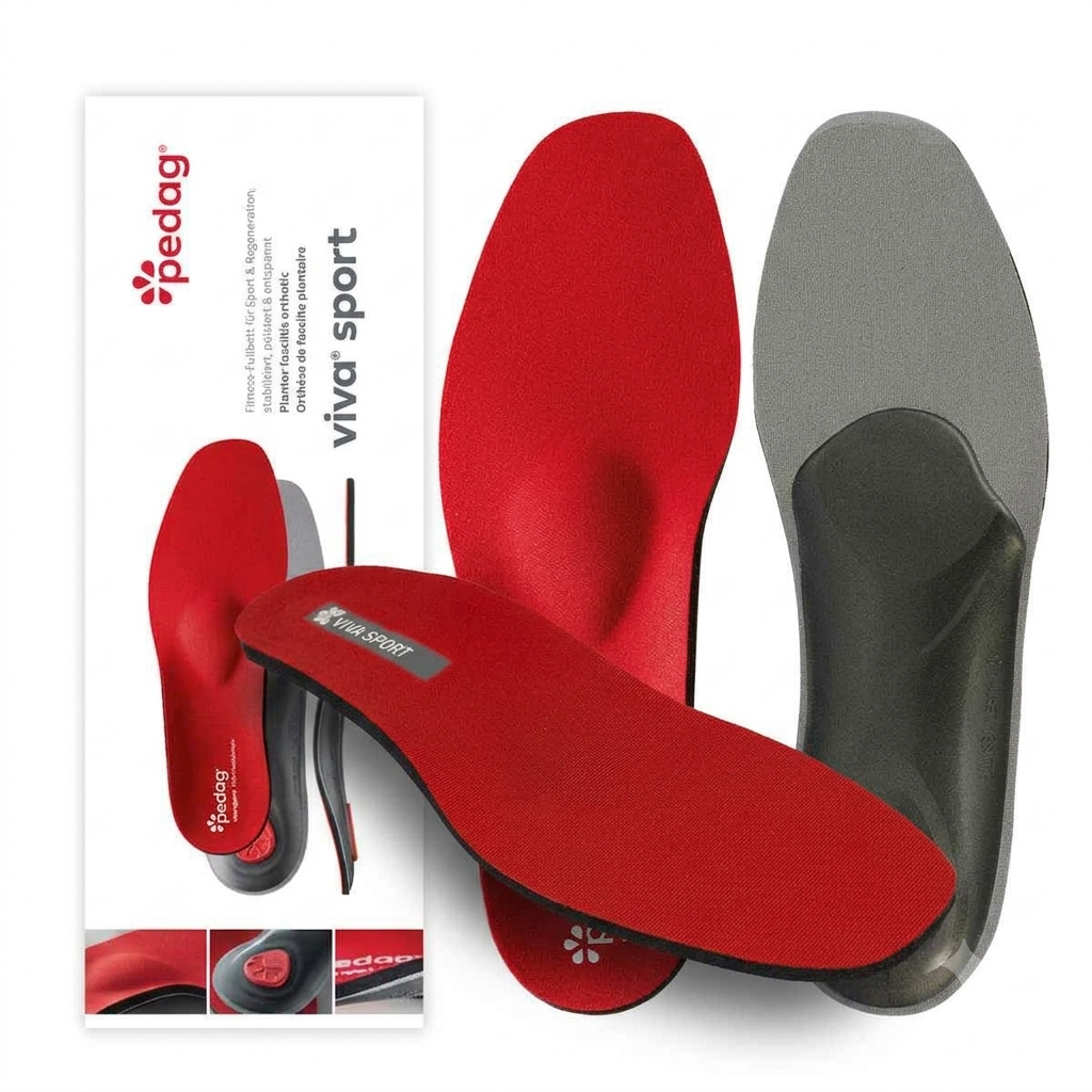 Pedag Viva Sport Fitness Foot Support Insole 181 Red