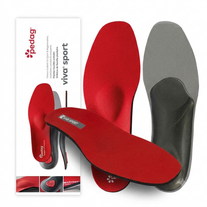 Pedag Viva Sport Fitness Foot Support Insole 181 Red