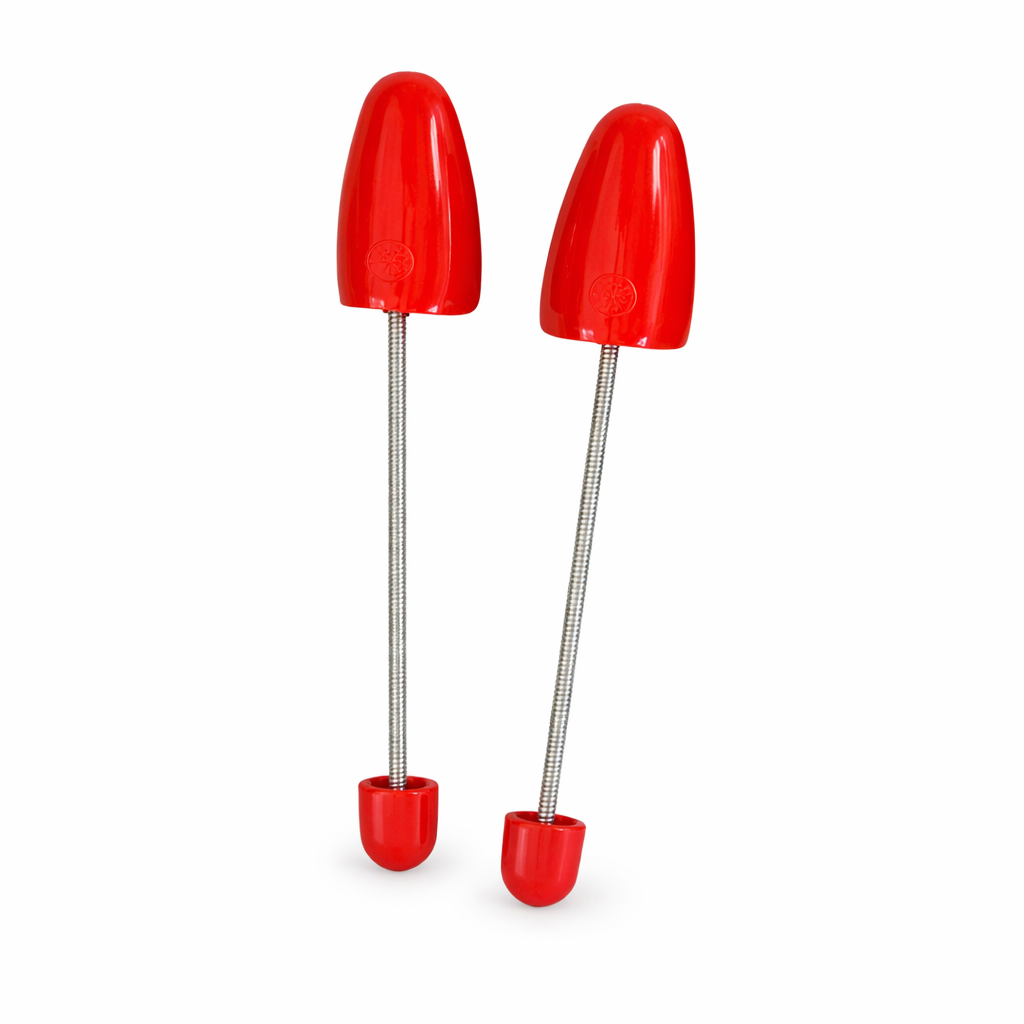 Plastic Spring Shoe Trees Red Adjustable Shape Keeper Footwear Support